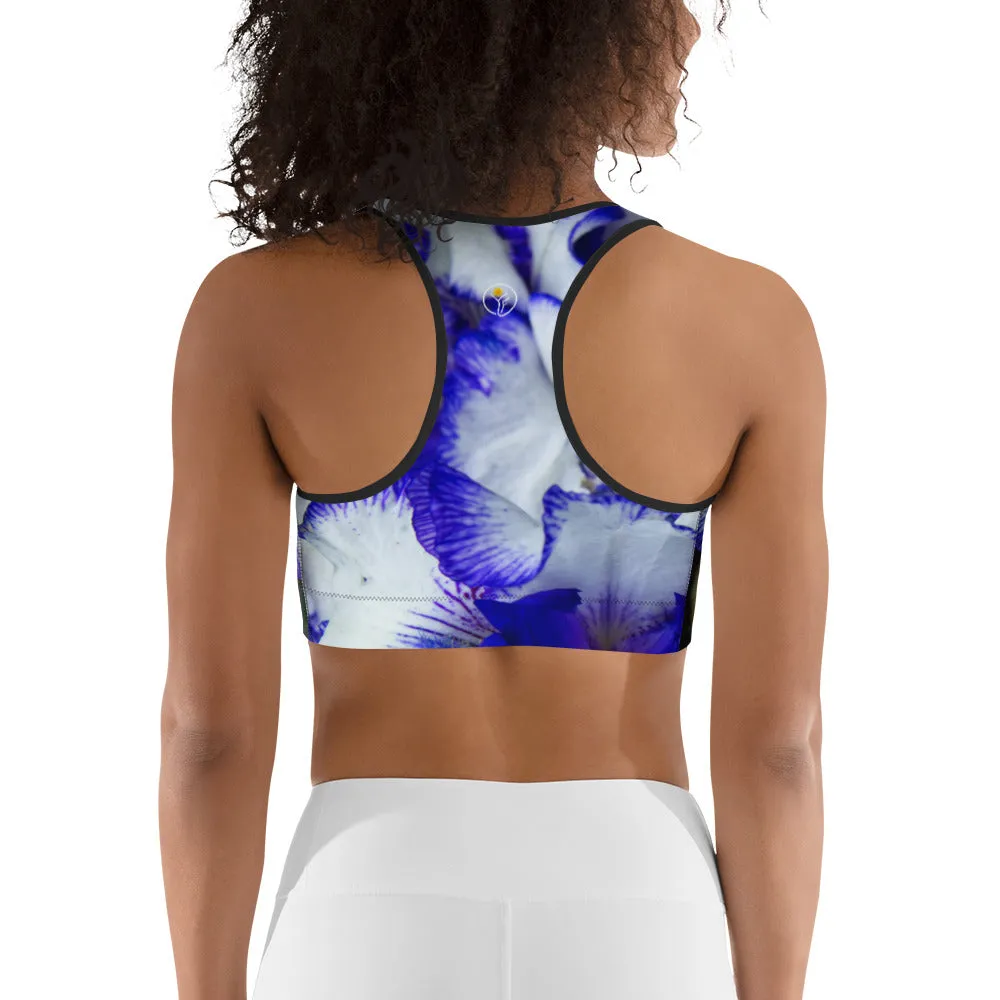 Indigo Frills Sports Bra