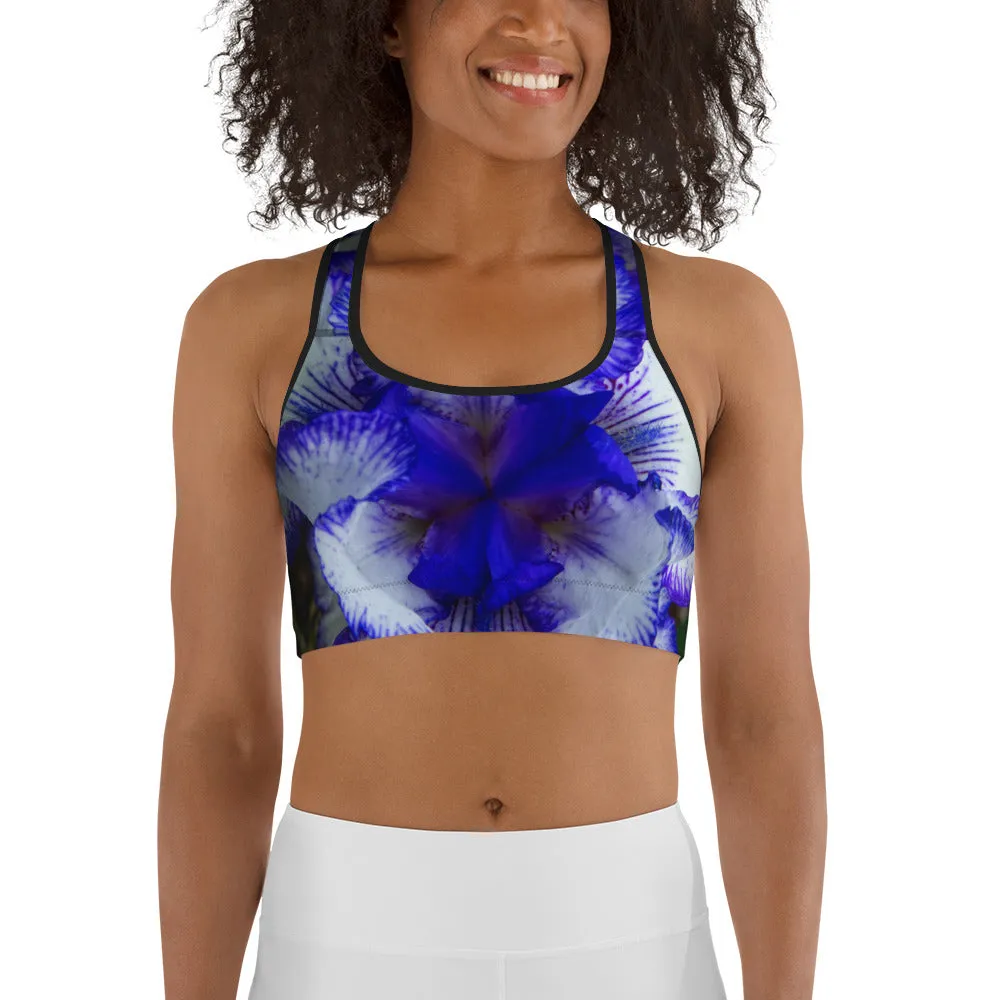 Indigo Frills Sports Bra