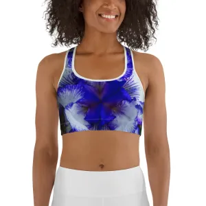 Indigo Frills Sports Bra