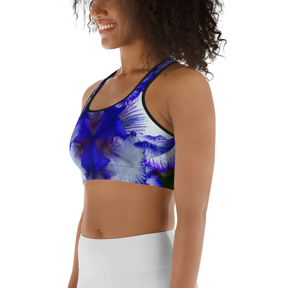 Indigo Frills Sports Bra