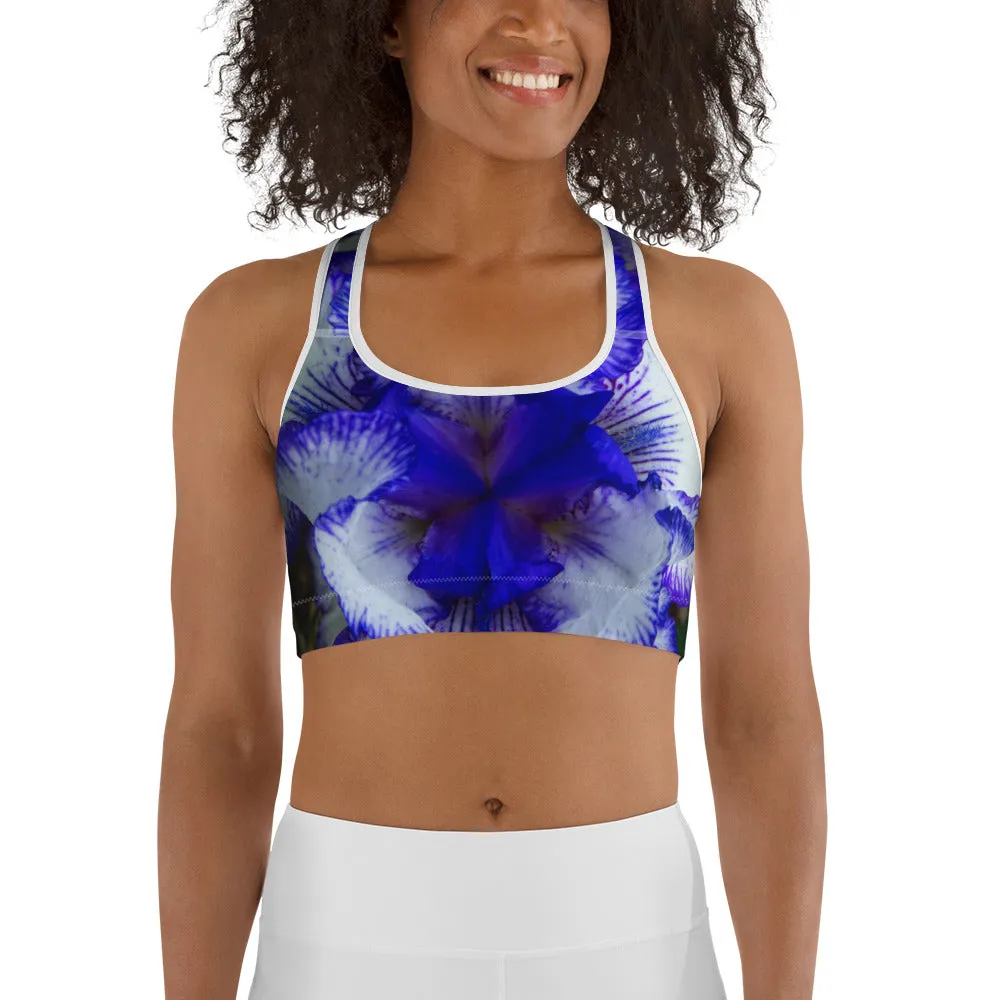 Indigo Frills Sports Bra
