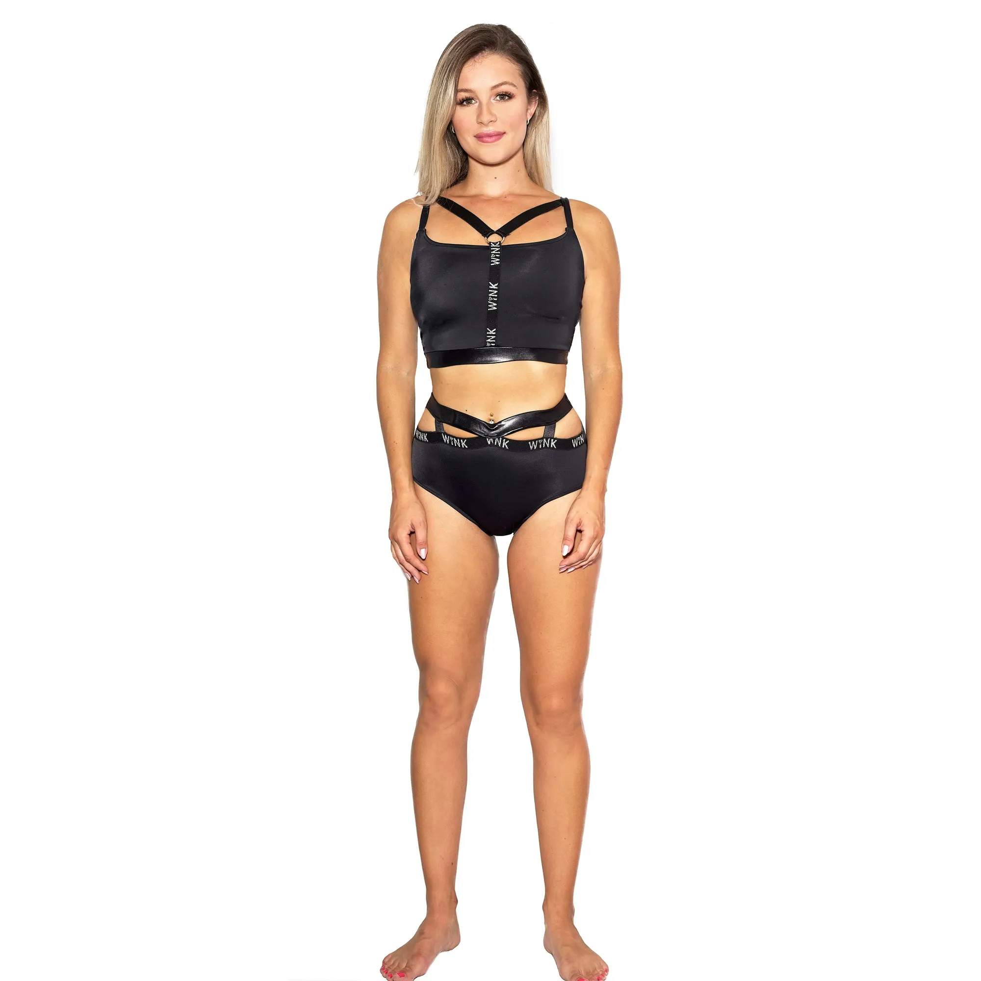 Infinity Eco High Waist Shorts - Black