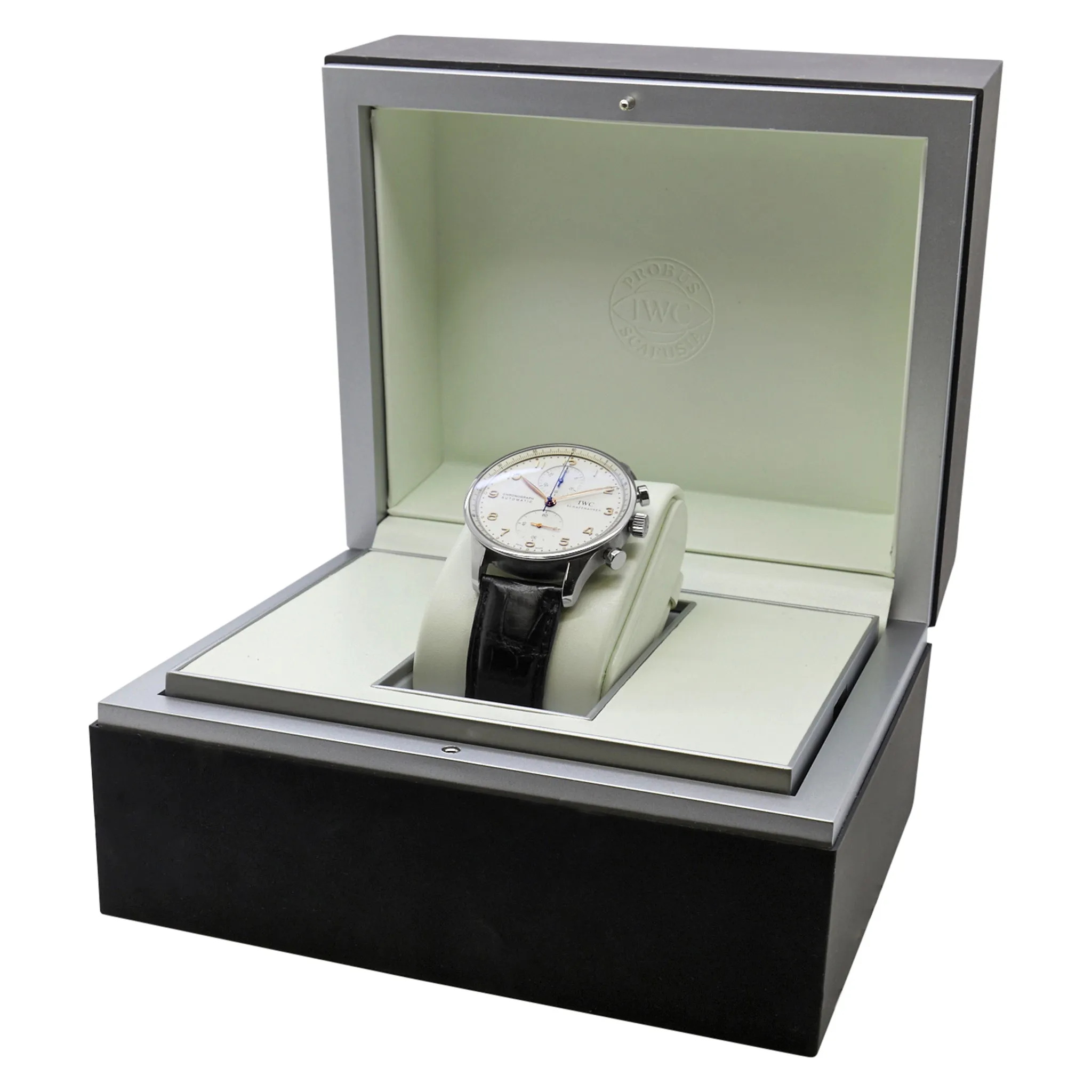 IWC Portuguese Chronograph 3714 Silver Dial Automatic Men's Watch
