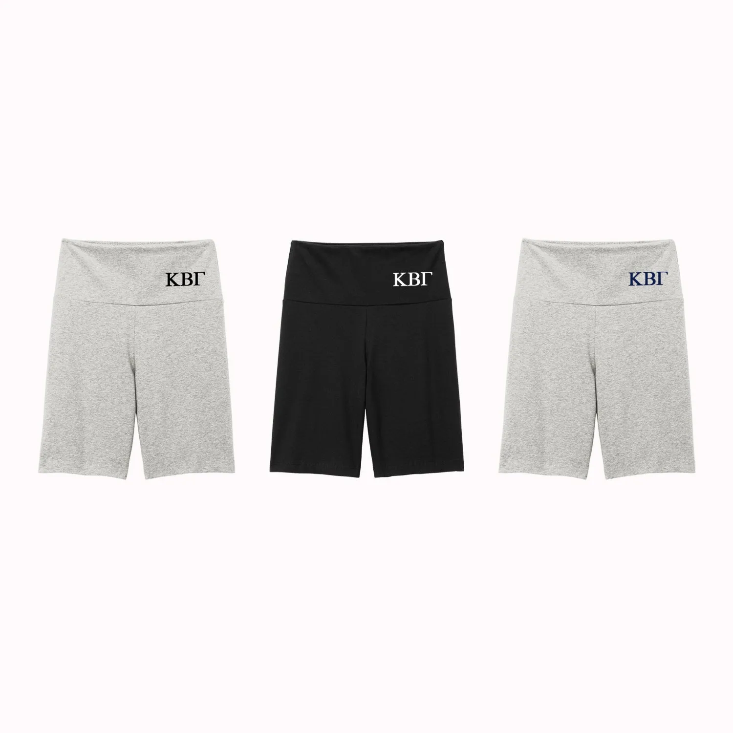 Kappa Beta Gamma High Waist Bike Shorts