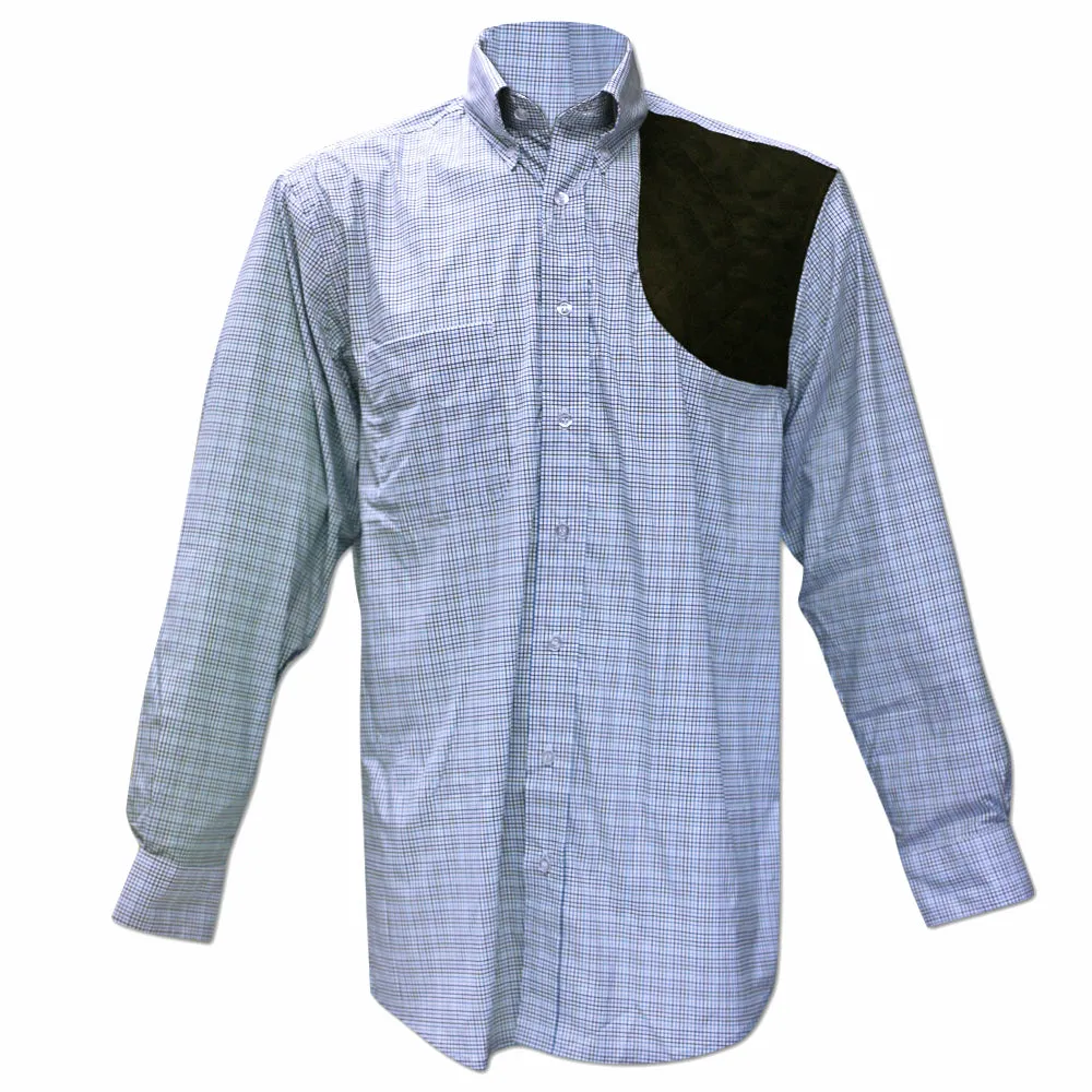 Kevin's Blue/Royal Tattersall Performance Left Hand Long Sleeve Shooting Shirt