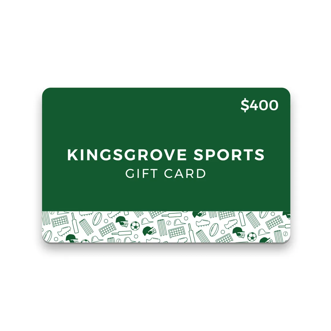 Kingsgrove Sports Gift Voucher $400