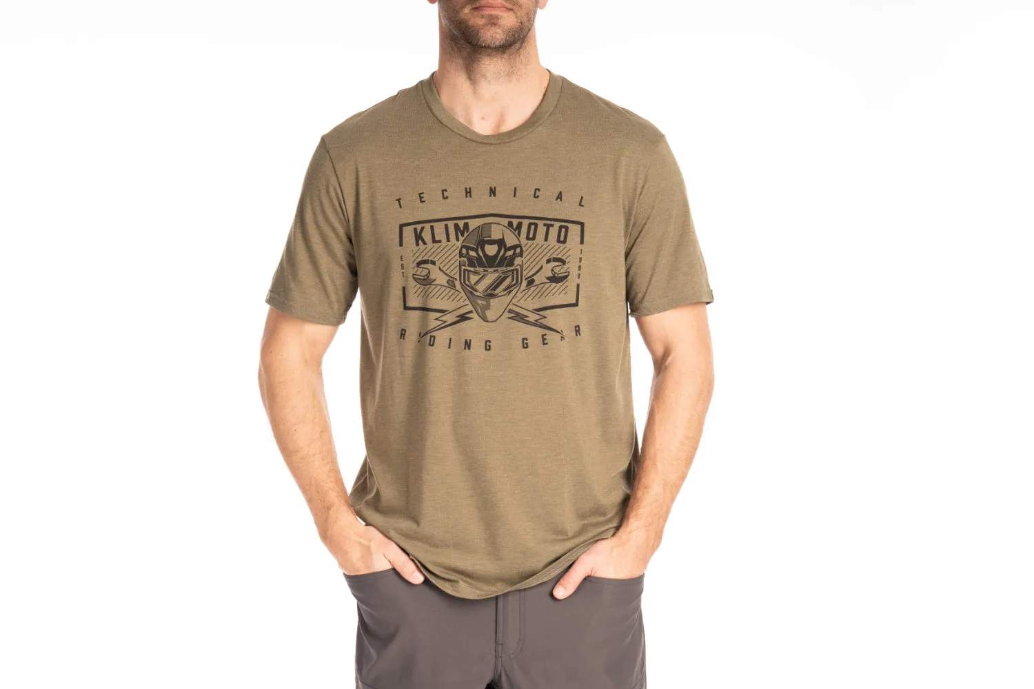 KLIM Mens Petrol Tri-blend Tee