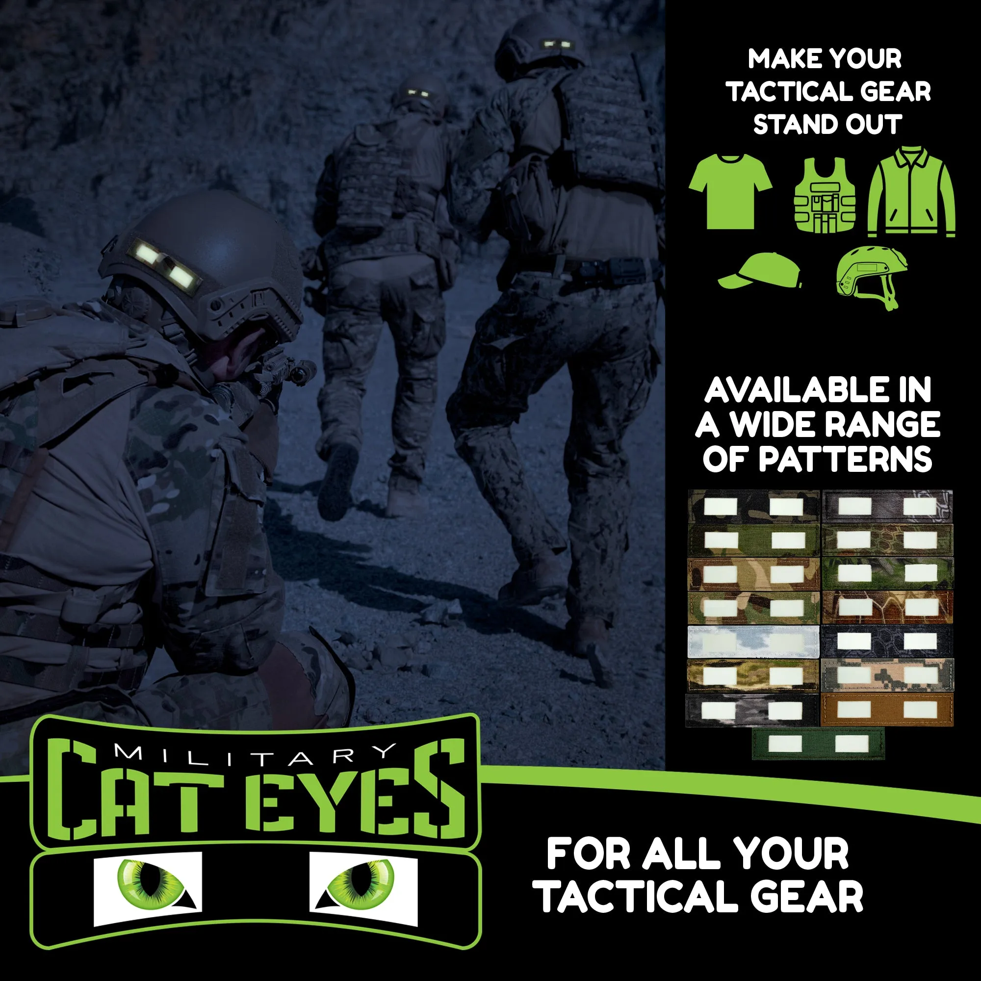 Kryptek Raid Military Helmet Cat Eye Band