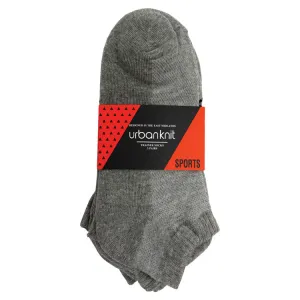 Ladies 3PR Grey Sports Trainer Socks