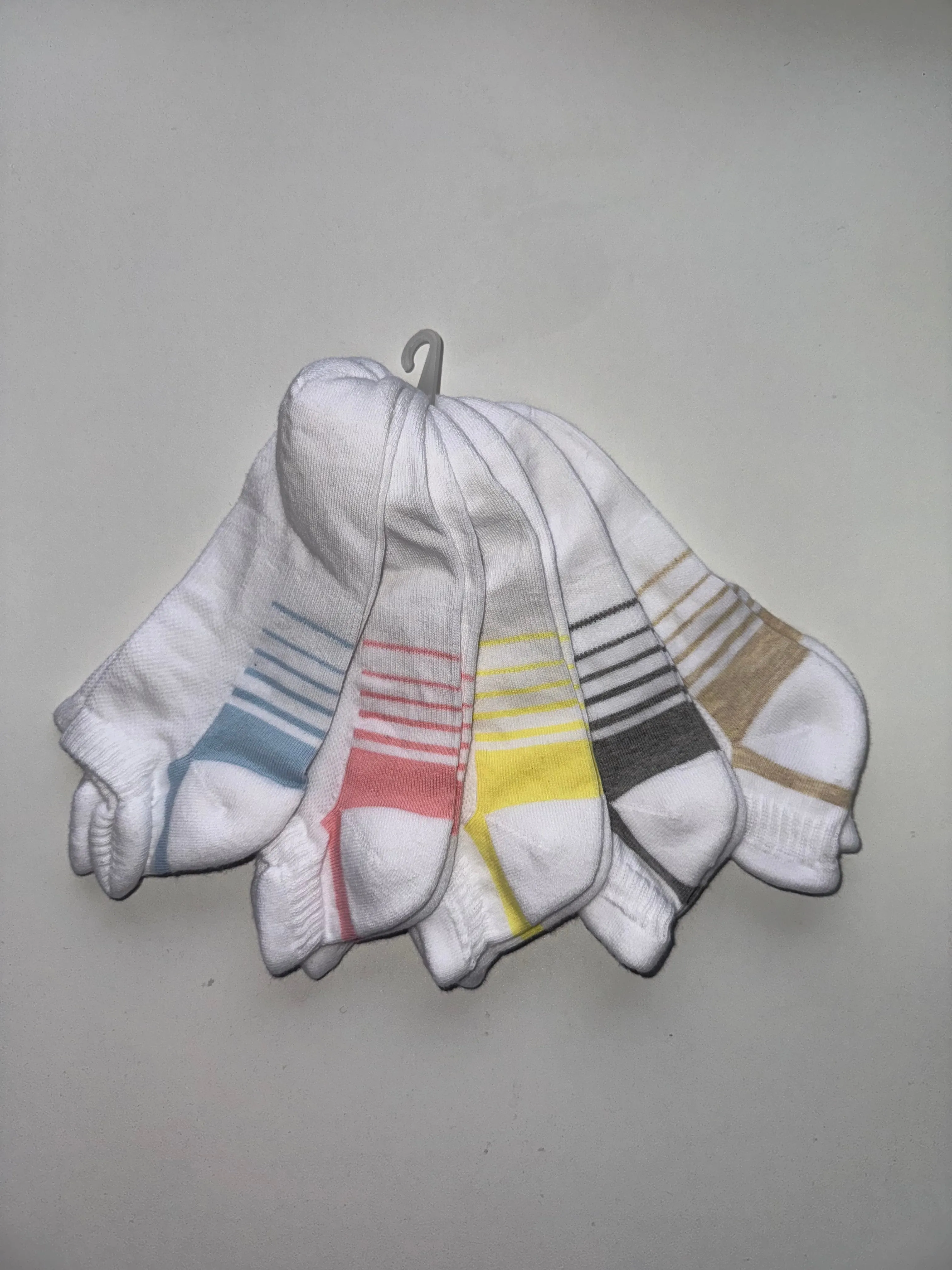 Ladies 5pp Pastel Sports Socks