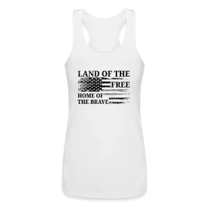 Land of the Free Racerback Tank Top