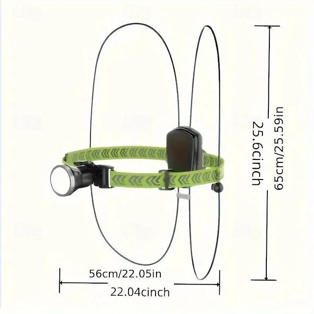LED Reflective Running Vest Light Super Bright High Visibility Safety Gear with Adjustable Front Light for Night Sports Lightweight, Anti-Slip, Rechargeable, and Weather-Resistant