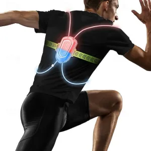 LED Reflective Running Vest Light Super Bright High Visibility Safety Gear with Adjustable Front Light for Night Sports Lightweight, Anti-Slip, Rechargeable, and Weather-Resistant