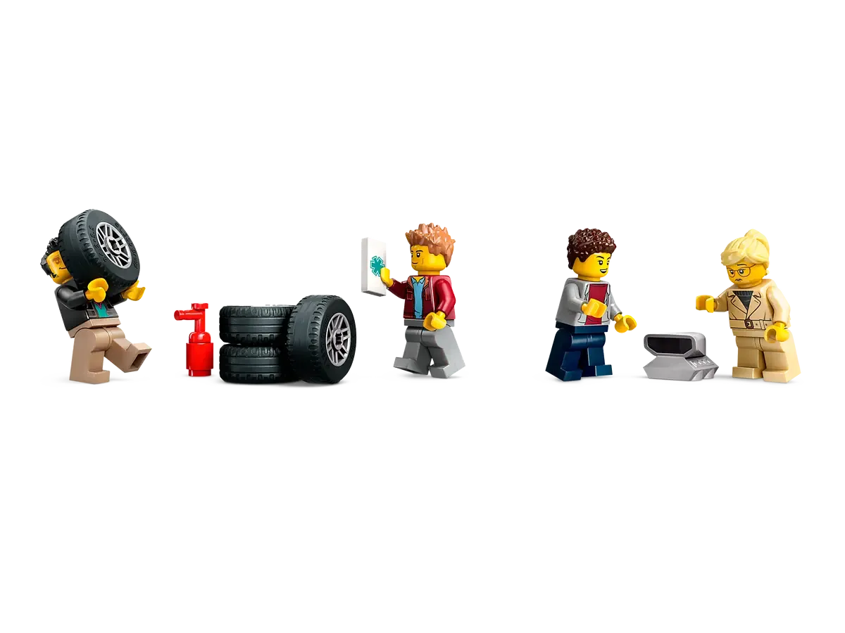 Lego Car Transporter  Truck With  sports Cars (60408)