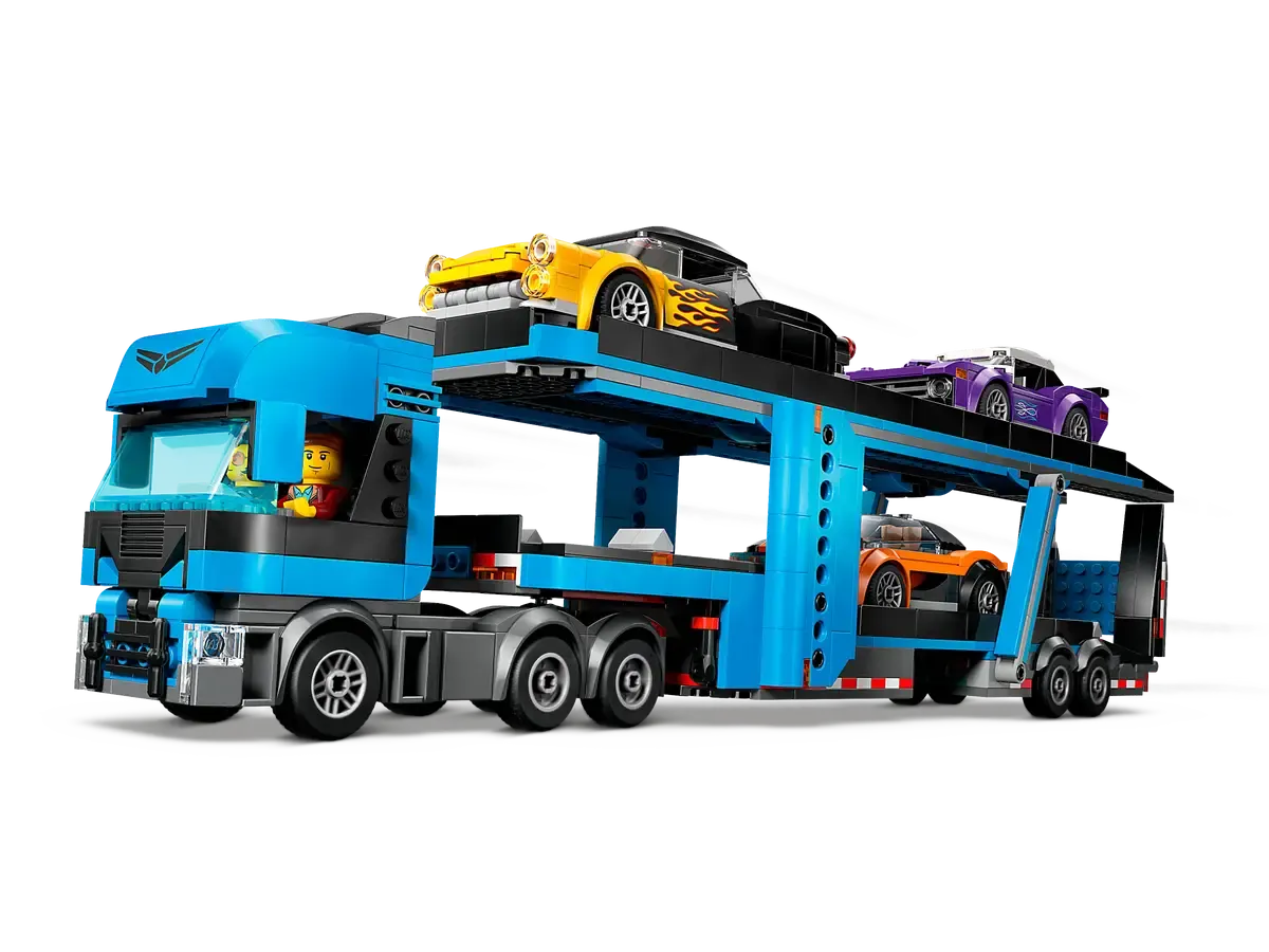 Lego Car Transporter  Truck With  sports Cars (60408)