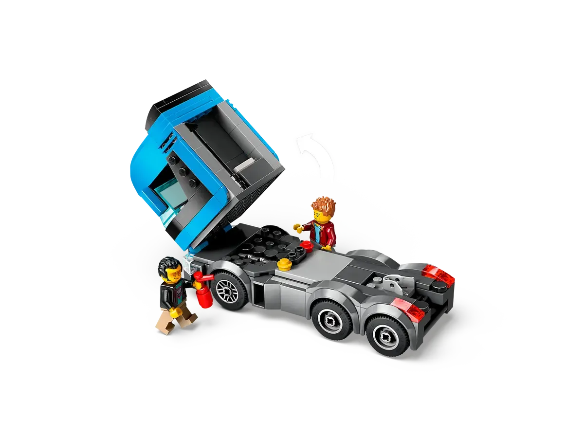 Lego Car Transporter  Truck With  sports Cars (60408)