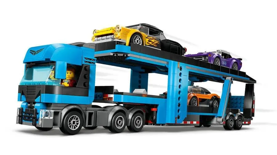 LEGO City Car Transporter Truck with Sports Cars 60408 Building Blocks Toys for 7  Gift for Boys and Girls