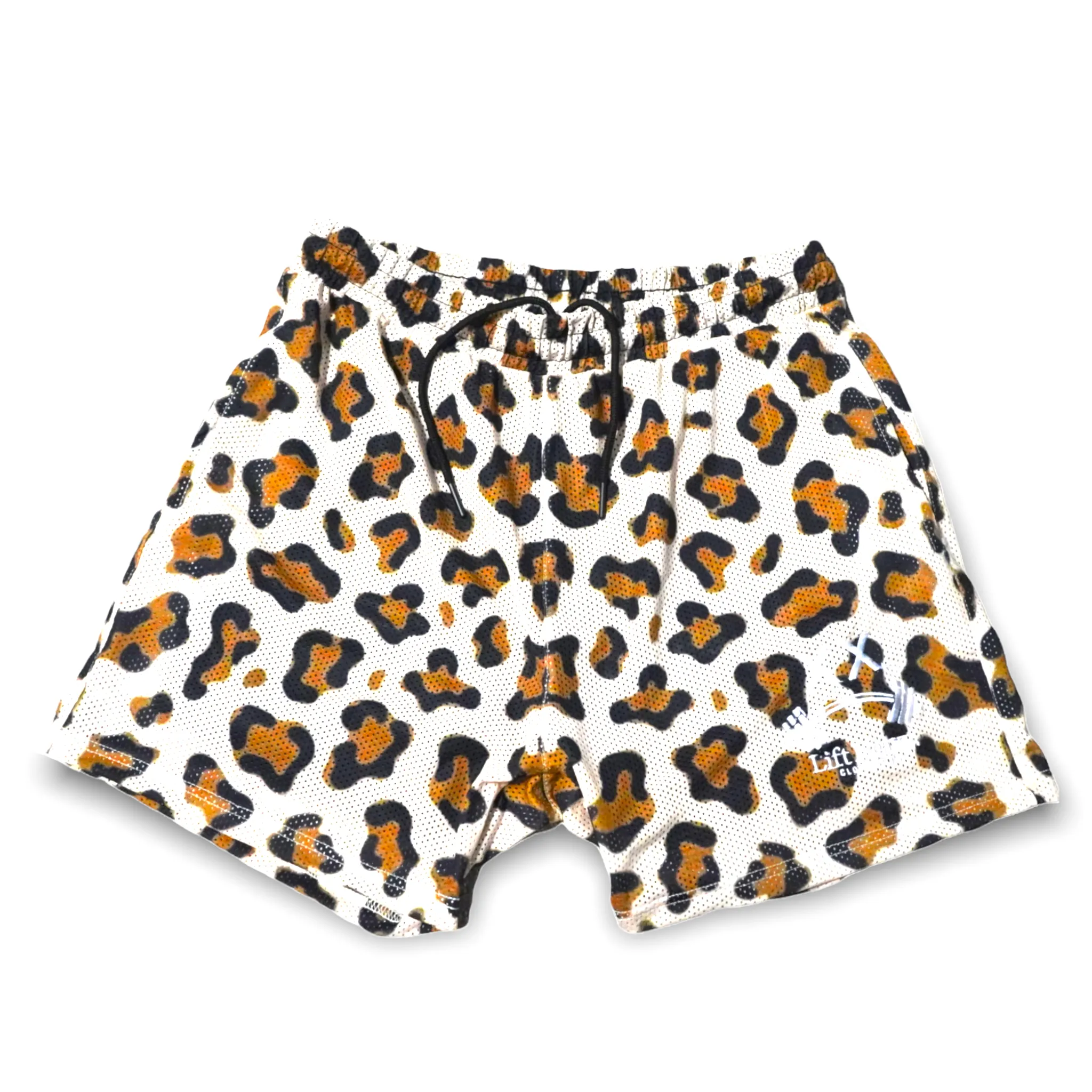 LEOPARD MESH MESH SHORTS