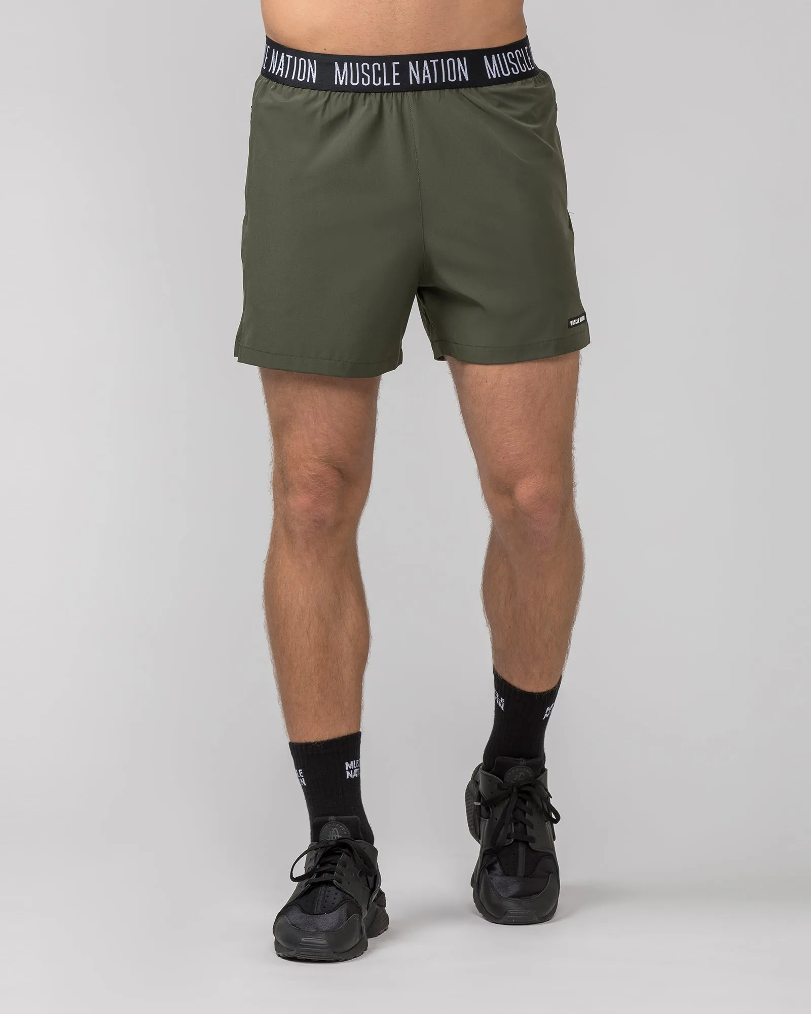 Level Up Training 4" Shorts - Dark Khaki