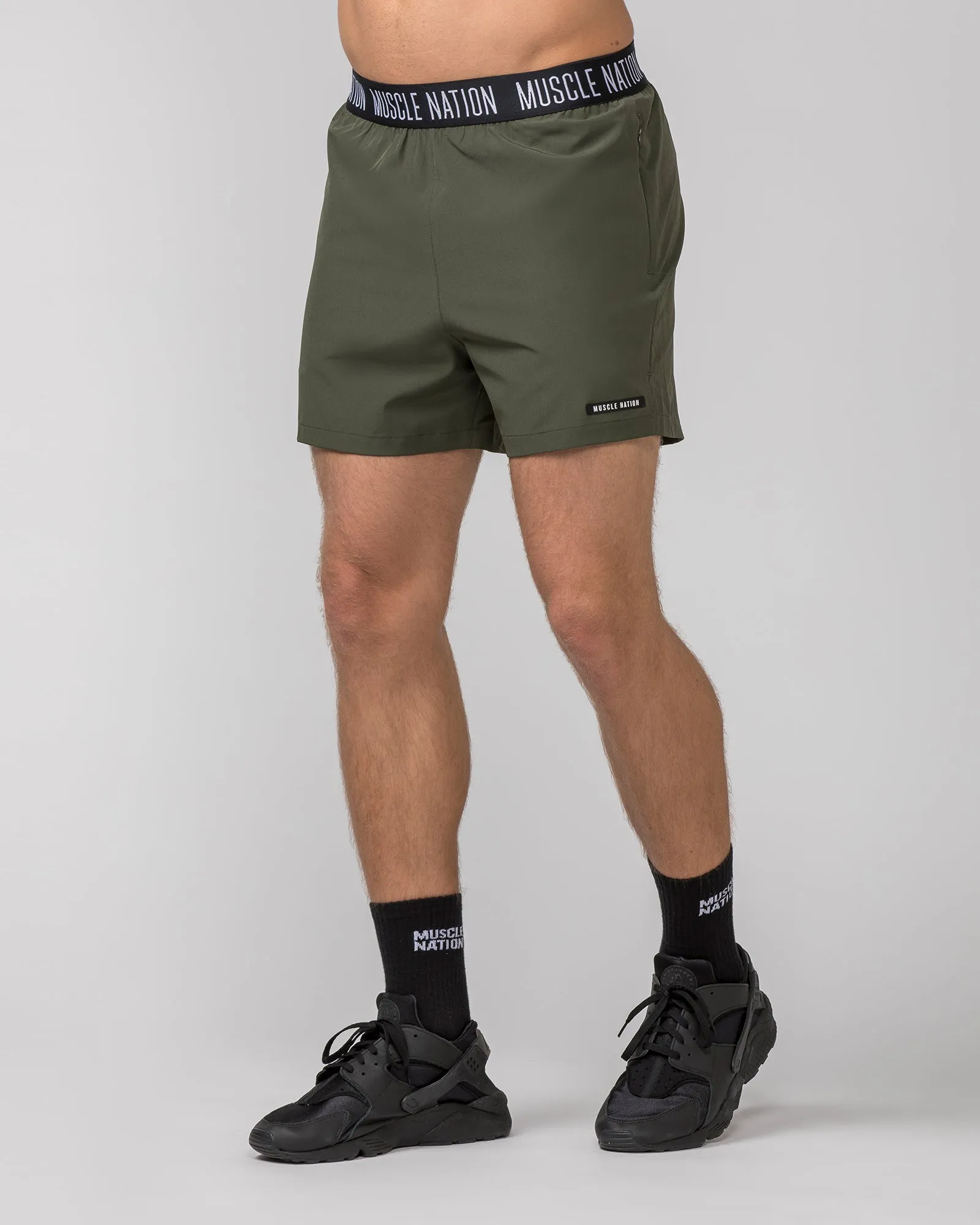 Level Up Training 4" Shorts - Dark Khaki