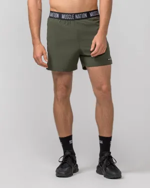 Level Up Training 4" Shorts - Dark Khaki