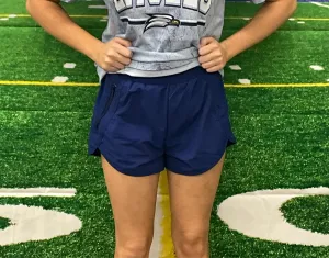 Light Navy Windbreaker Shorts w/ Zipper Pockets