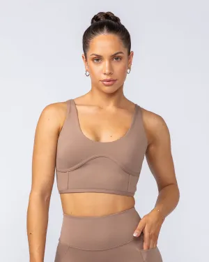 Limitless Longline Bra - Cinnamon