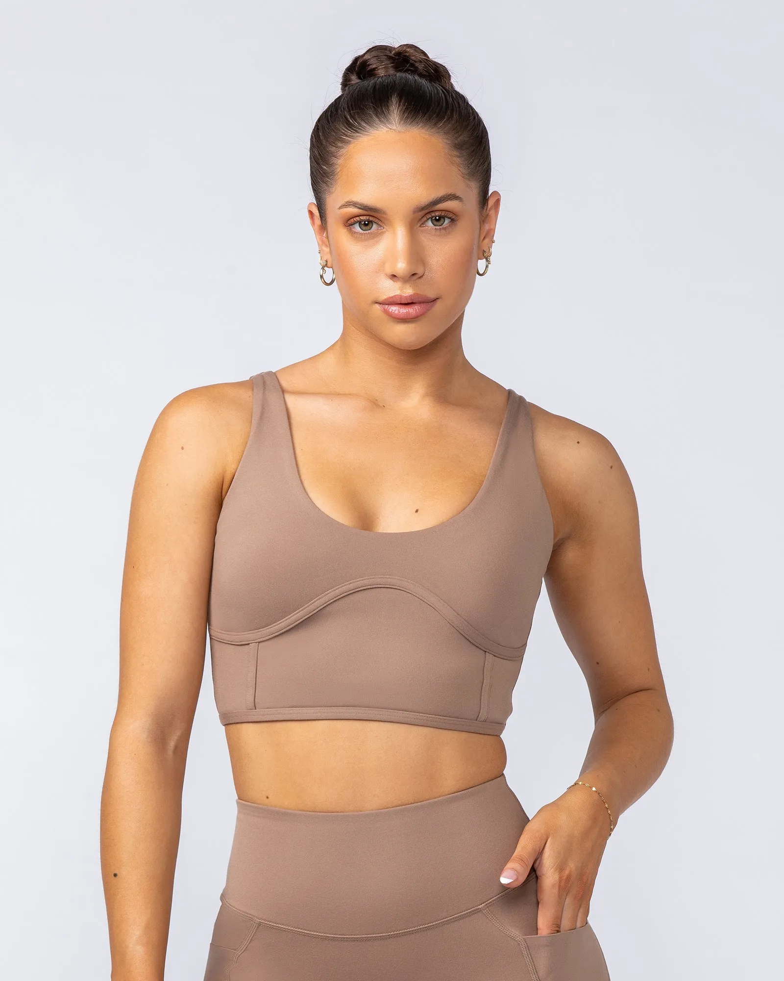 Limitless Longline Bra - Cinnamon