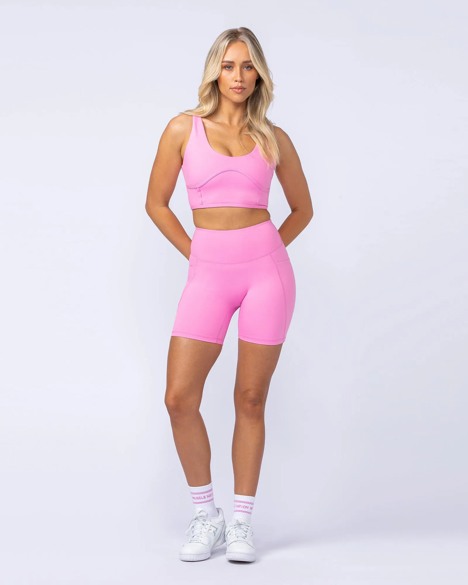 Limitless Longline Bra - Hollywood Pink