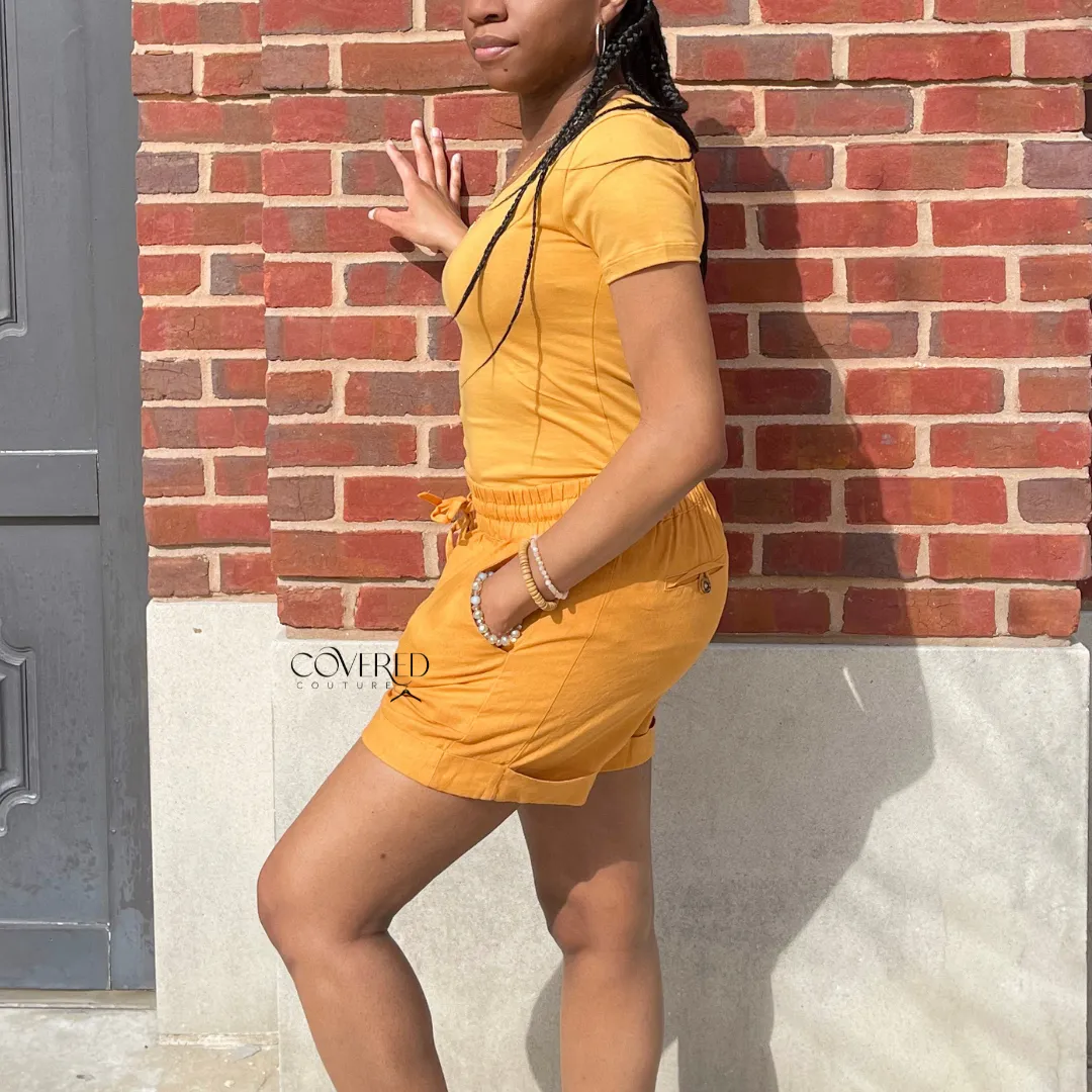 Linen Shorts and Shirt