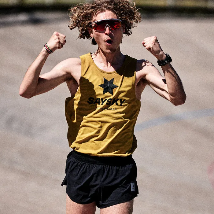 Logo Combat Singlet | Yellow Melange