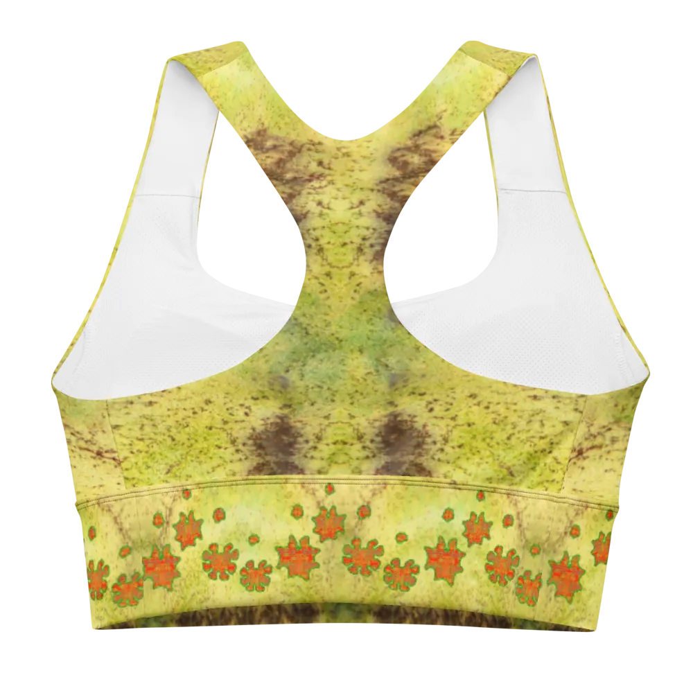 Longline Sports Bra (Her/Muliebris)(Grail Flower Dapple) RJSTH@Fabric#2 RJSTHs2021 RJS
