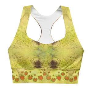 Longline Sports Bra (Her/Muliebris)(Grail Flower Dapple) RJSTH@Fabric#2 RJSTHs2021 RJS