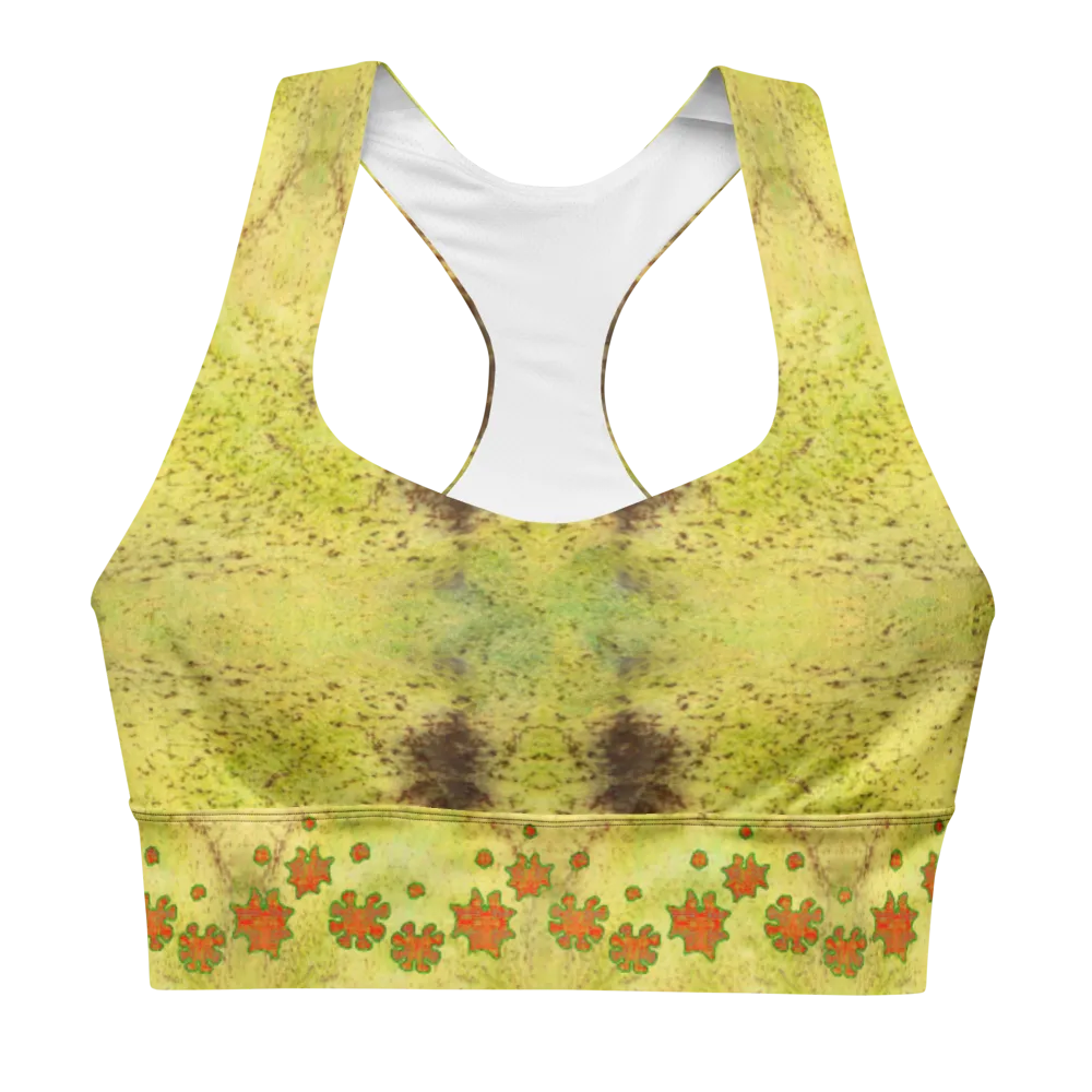Longline Sports Bra (Her/Muliebris)(Grail Flower Dapple) RJSTH@Fabric#2 RJSTHs2021 RJS