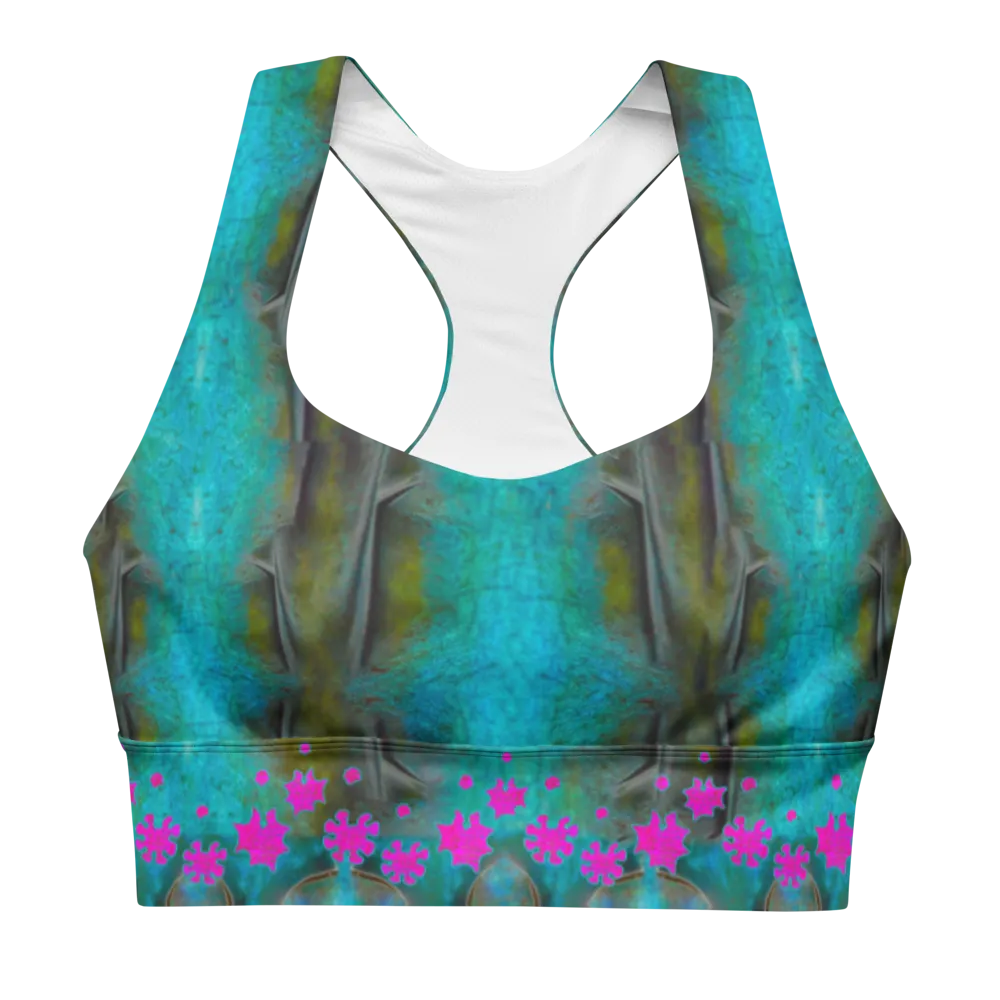 Longline Sports Bra (Her/Muliebris)(Grail Flower Dapple) RJSTH@Fabric#8 RJSTHs2021 RJS