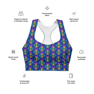 Longline Sports Bra (Her/Muliebris)(Opal Skies Cantus Primus) RJSTHs2024 RJS