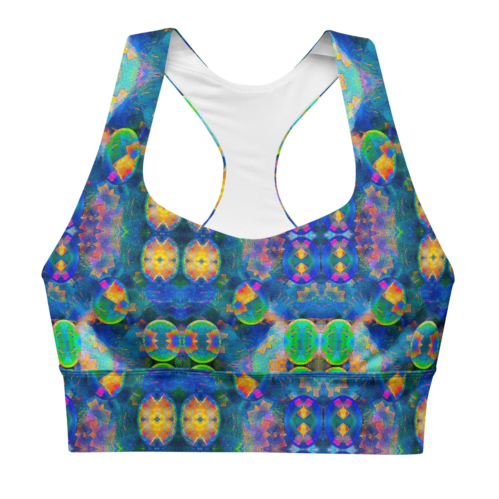 Longline Sports Bra (Her/Muliebris)(Opal Skies Cantus Primus) RJSTHs2024 RJS
