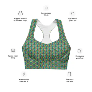 Longline Sports Bra (Her/Muliebris)(Opal Skies Cantus Primus) RJSTHs2024 RJS
