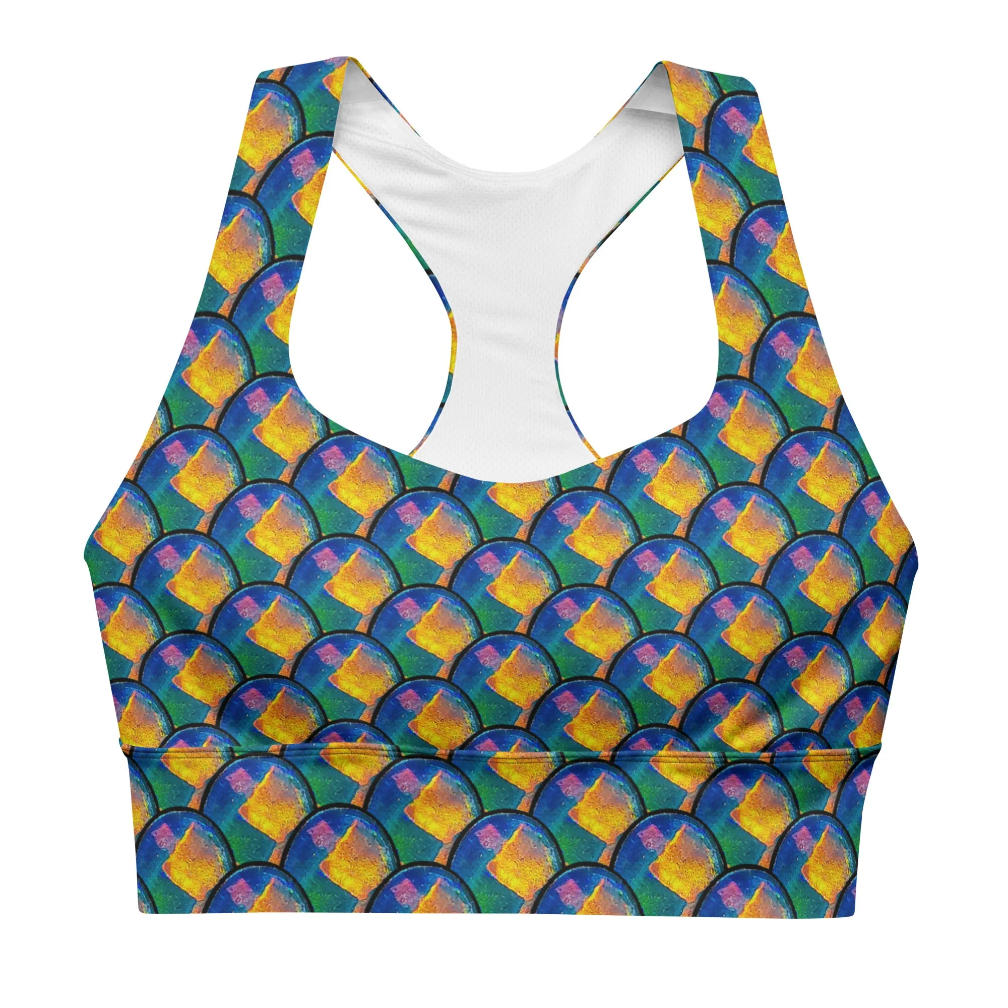 Longline Sports Bra (Her/Muliebris)(Opal Skies Cantus Primus) RJSTHs2024 RJS