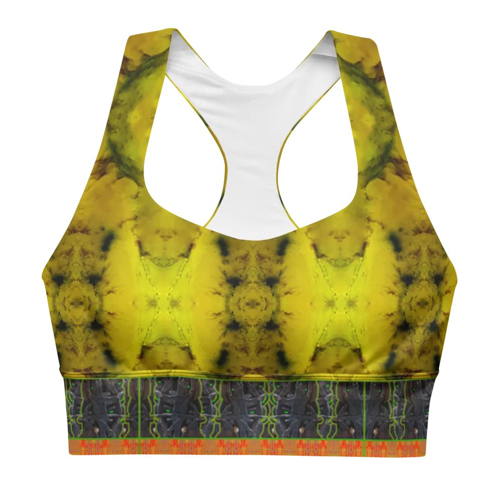 Longline Sports Bra (Her/Muliebris)(Tree Link Stripe) RJSTH@Fabric#1 RJSTHs2021 RJS