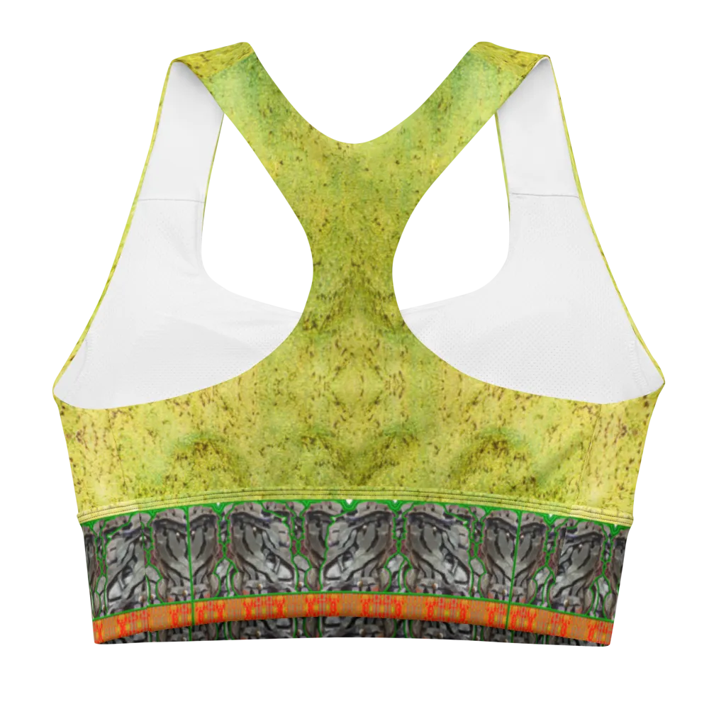 Longline Sports Bra (Her/Muliebris)(Tree Link Stripe) RJSTH@Fabric#2 RJSTHs2021 RJS