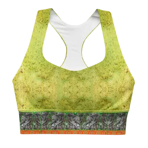 Longline Sports Bra (Her/Muliebris)(Tree Link Stripe) RJSTH@Fabric#2 RJSTHs2021 RJS