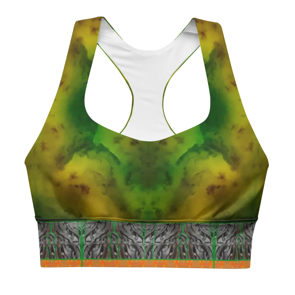 Longline Sports Bra (Her/Muliebris)(Tree Link Stripe) RJSTH@Fabric#3 RJSTHs2021 RJS