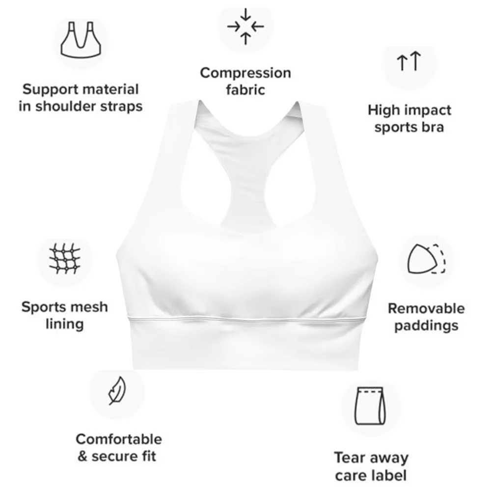 Longline Sports Bra (Her/Muliebris)(Tree Link Stripe) RJSTH@Fabric#3 RJSTHs2021 RJS