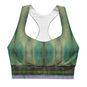Longline Sports Bra (Her/Muliebris)(Tree Link Stripe) RJSTH@Fabric#4 RJSTHs2021 RJS