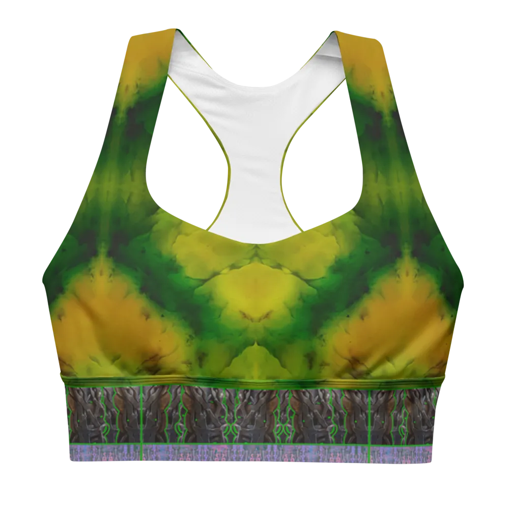 Longline Sports Bra (Her/Muliebris)(Tree Link Stripe) RJSTH@Fabric#5 RJSTHs2021 RJS