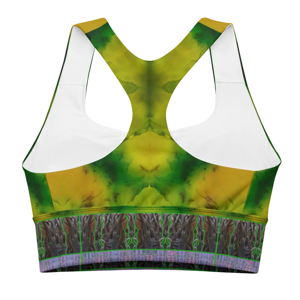 Longline Sports Bra (Her/Muliebris)(Tree Link Stripe) RJSTH@Fabric#5 RJSTHs2021 RJS