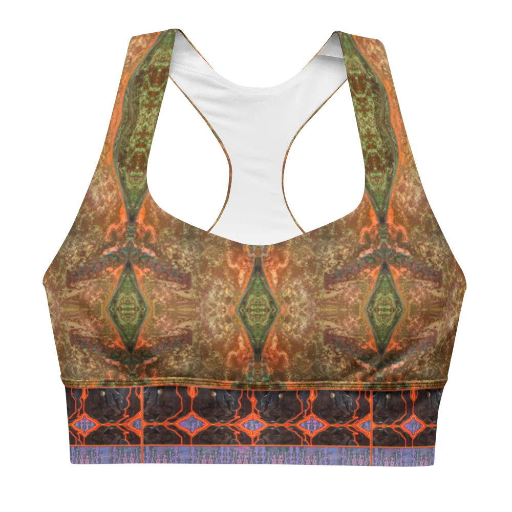 Longline Sports Bra (Her/Muliebris)(Tree Link Stripe) RJSTH@Fabric#6 RJSTHs2021 RJS
