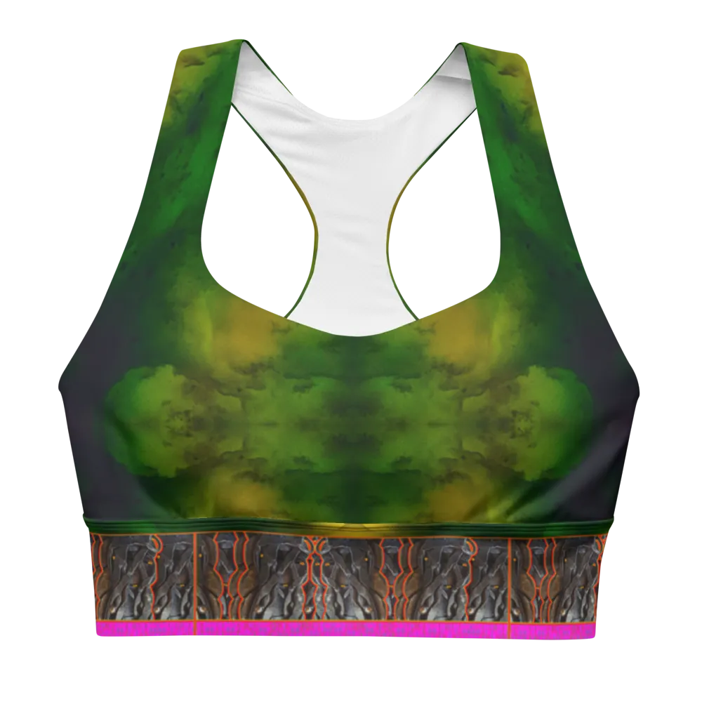 Longline Sports Bra (Her/Muliebris)(Tree Link Stripe) RJSTH@Fabric#7 RJSTHs2021 RJS