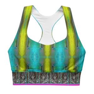 Longline Sports Bra (Her/Muliebris)(Tree Link Stripe) RJSTH@Fabric#8 RJSTHs2021 RJS